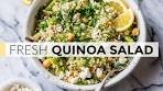 QUINOA SALAD | easy recipe with light lemon dressing
