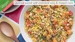 Quinoa salad with roasted veg & mixed nuts | Vegan recipe