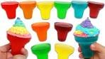 Rainbow Jello Ice Cream Cone Swirls!