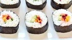Rainbow Vegetable Sushi