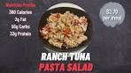 Ranch Tuna Pasta Salad