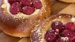 Raspberry Cheesecake Danishes Danishes: 250 g warm milk ...