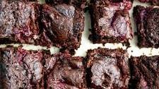 Raspberry Swirl Chocolate Brownies