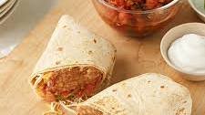 Refried bean burrito