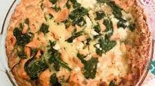 Ritzy Salmon Spinach Quiche