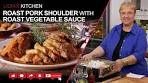 Roast Pork Shoulder with Roasted Vegetable Sauce