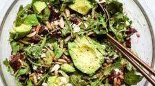 Roasted Beet and Avocado Salad with Basil Lime Vinaigrette