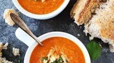Roasted Cauliflower Red Pepper Soup