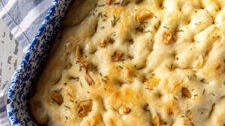 Roasted Garlic Sourdough Focaccia Bread