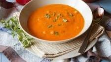 Roasted Red Pepper & Chickpea Soup