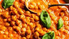 Roasted Red Pepper Chickpea Soup