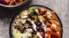 Roasted Vegetable Quinoa Buddha Bowls (Vegan, Gluten-Free)