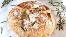 Rosemary & Green Olives No-Knead Bread