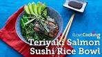 Salmon Rice Bowl with Teriyaki Sauce & Tender Stem ...