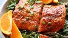Salmon with Spicy Citrus Dressing