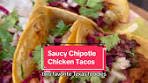 SAUCY CHIPOTLE CHICKEN TACOS brought to you by two ...