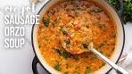 Sausage Orzo Soup l The Recipe Rebel