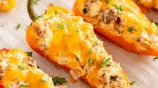 Sausage Stuffed Mini Peppers