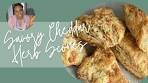 Savory Scone Recipe | How to make Cheddar and Herb Scones