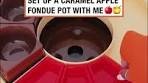 Set Up A Caramel Apple Fondue Pot With Me 🍎🎃 | When you ...