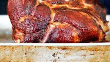 Simple Baked Ham with Brown Sugar Glaze