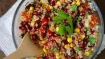 Simple Spicy Quinoa Bean Salad