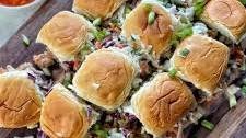 Slow Cooker Buffalo Chicken Sliders with Pickle Slaw