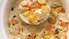 Slow Cooker Garlic Parmesan Chicken Stew