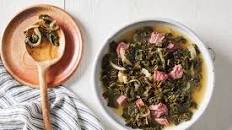 Slow-Simmered Kale with Ham