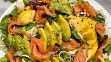 Smoked Salmon Salad with Mango and Avocado
