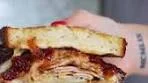 Smoked Turkey Melt with Cranberry Bacon Jam and Crispy ...