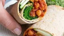Smoky Chickpea Lavash Wrap