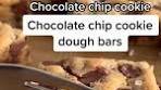 Soft & gooey chocolate chip cookie dough bars #cookies ...