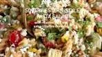 southwestern pasta salad with roasted corn and creamy salsa ...