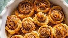 Spiced Cinnamon Buns with Caramel Sauce