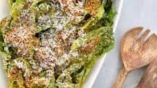 Spicy Caesar Salad with Toasted Breadcrumbs