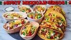 Spicy Mexican Tacos Recipe | Soft And Crunchy Taco | At ...