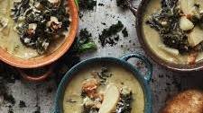 Spicy Sausage, Potato & Kale Soup