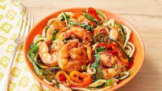 Spicy Shrimp Stir-Fry with Zucchini Noodles