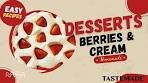 Summer Berry Bliss 🍓🍦 | Irresistible Berries & Cream Desserts