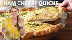 SUPER EASY Ham and Cheese Quiche Recipe!!