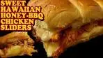 Sweet Hawaiian Honey BBQ Chicken Sliders (in Pineapple ...