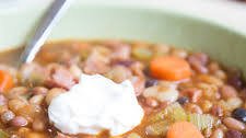 Sweet 'n Spicy Cajun Ham & Bean Soup