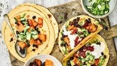 Sweet potato and black bean tacos