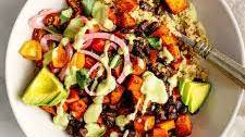 Sweet Potato Black Bean Quinoa Bowl