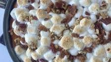 Sweet Potato Casserole with Crispy Bacon and Marshmallows
