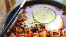Taco Pasta Soup