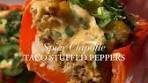 TACO STUFFED PEPPERS🫑 loaded with cheese, leftover ...