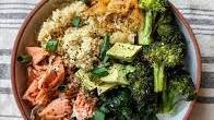 Teriyaki Salmon, Broccoli & Spinach Bowls