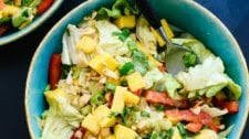 Thai Mango Salad with Peanut Dressing